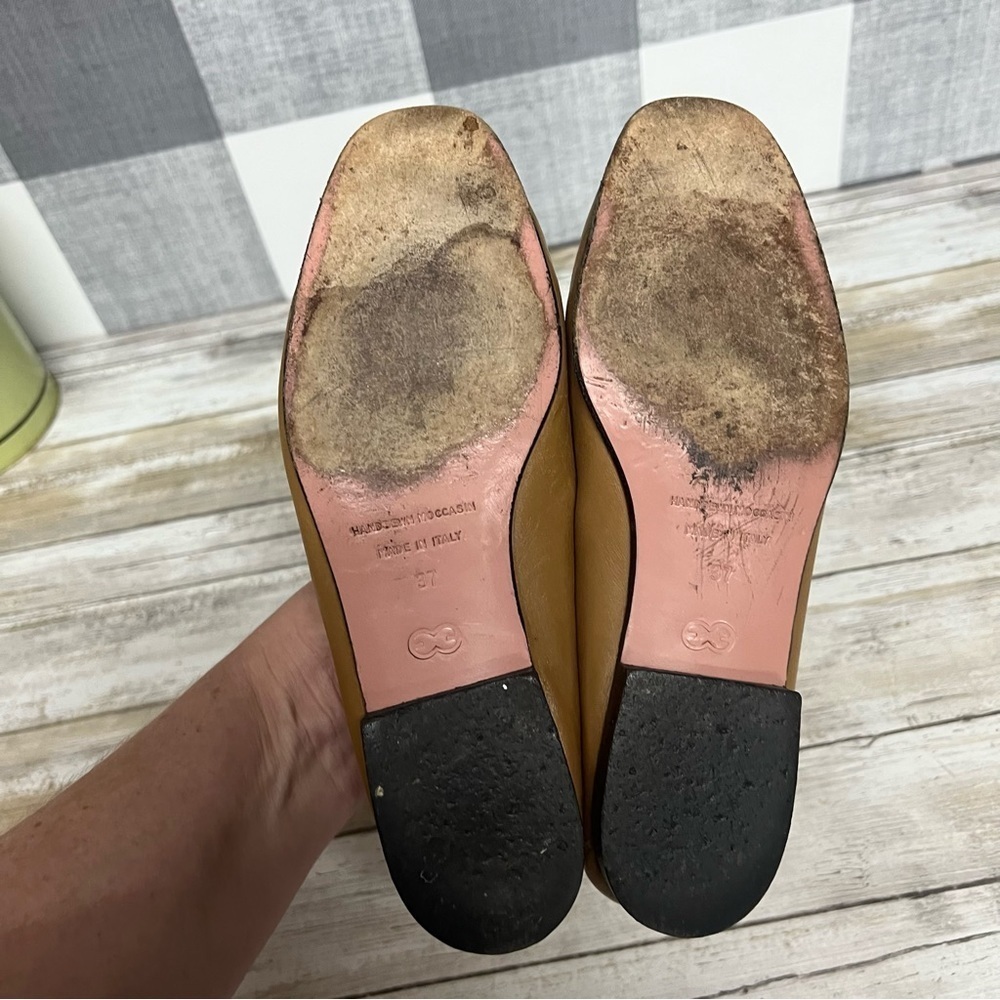 Escada Tan Leather Loafers - Picture 12 of 14